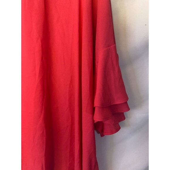 Gibson Latimer Pink Barbiecore Shirt Blouse Top Womens Plus Size 3X ruffles - Picture 2 of 3